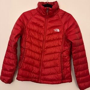 The North Face Bold Red Quilted Jacket